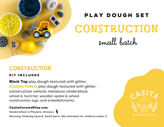 Construction Play Dough Kit